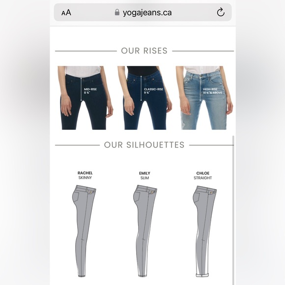 Second Yoga Jeans Chloe Straight Leg Classic-Rise in Size 25 - Picture 12 of 15